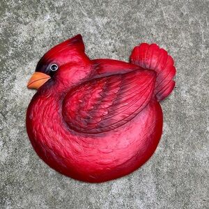 Red Cardinal Bird Wall Decor or stepping stone